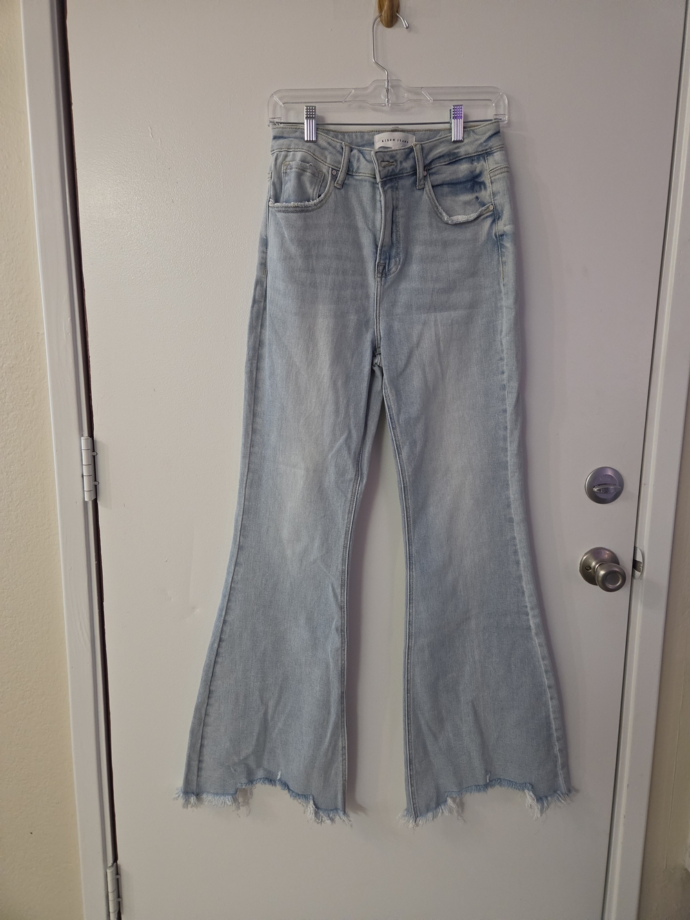 NWT Risen Jeans Light Wash Flare Denim
